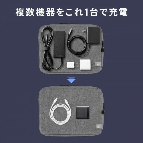 ACA-PD107BK / USB PD対応AC充電器（PD65W・C×3＋A×1）