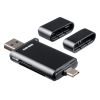 ADR-5TCMSD3BK / UHS-II対応 USB Type-C ＆ USB-A カードリーダー